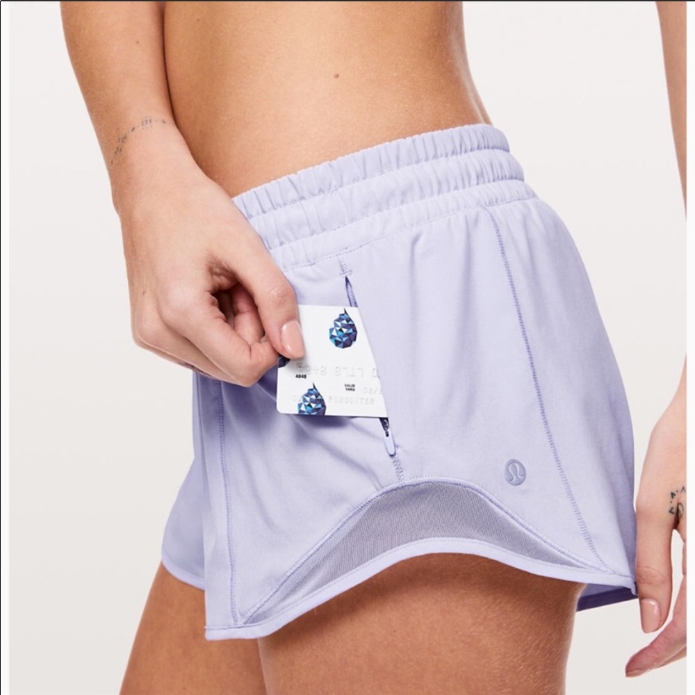 Lululemon Hotty Hot Serene Blue Shorts Size 6